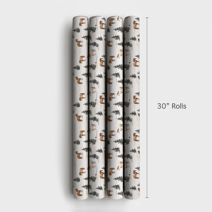 Snow Day with Horses - Wrapping Paper - Aspen & Arlo