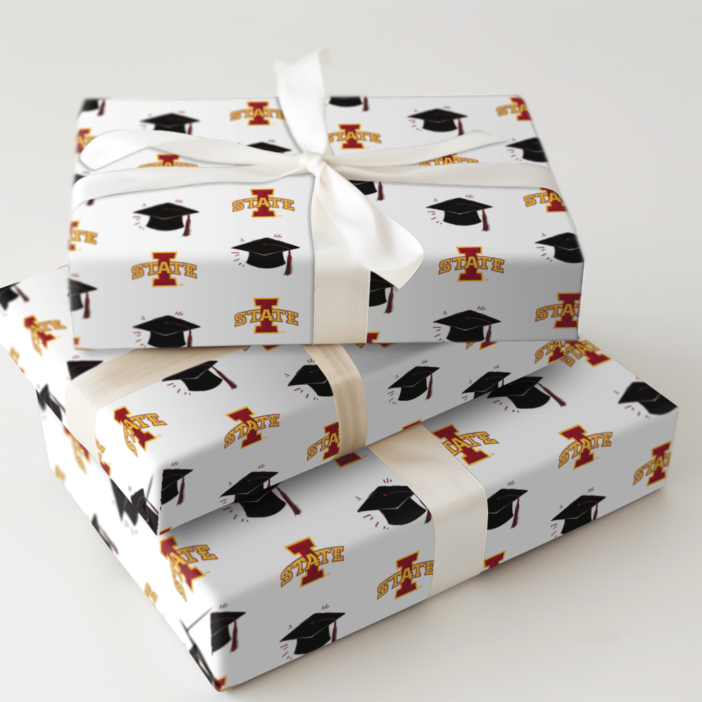 Hats off to the Iowa State Grads - Wrapping Paper - Aspen & Arlo