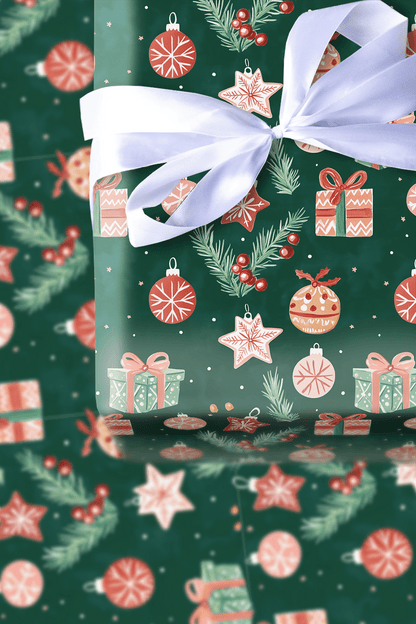 Ornaments and Presents - Wrapping Paper - Aspen & Arlo