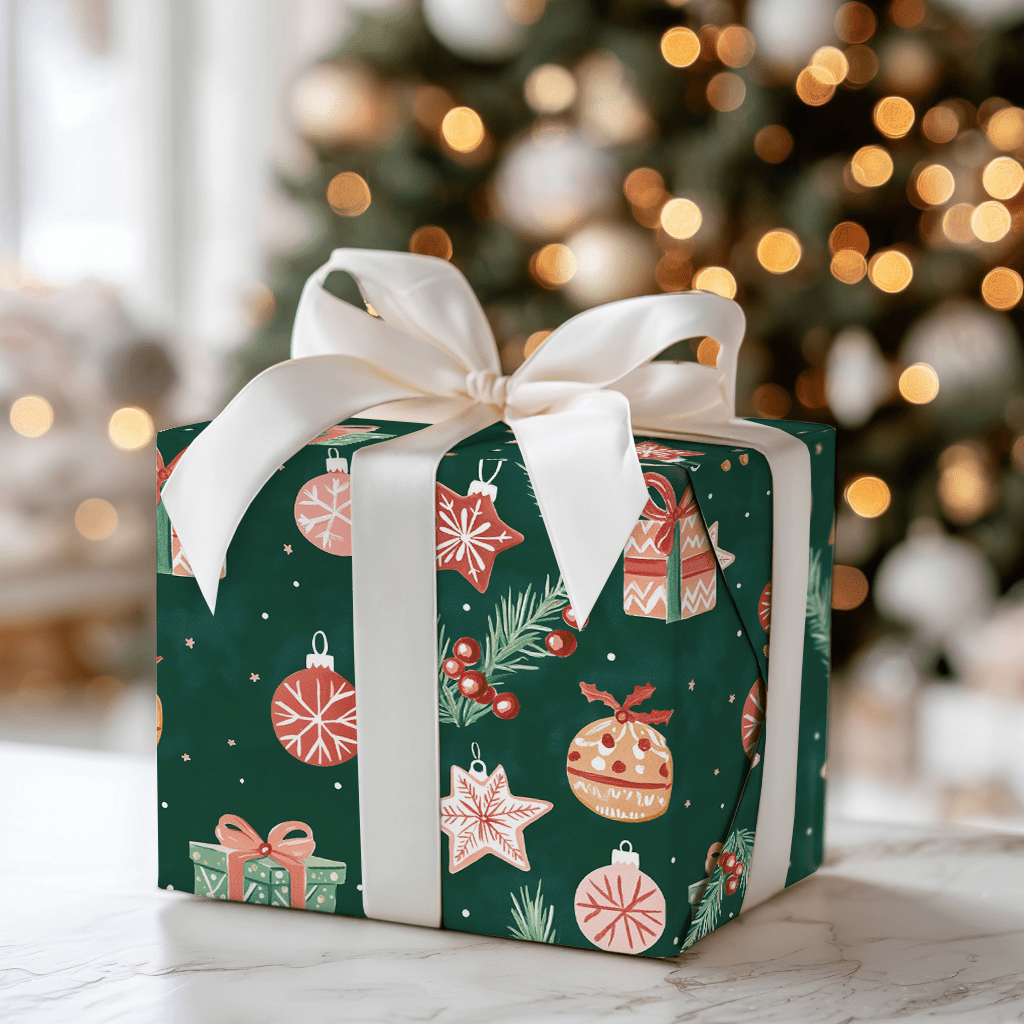 Ornaments and Presents - Wrapping Paper - Aspen & Arlo