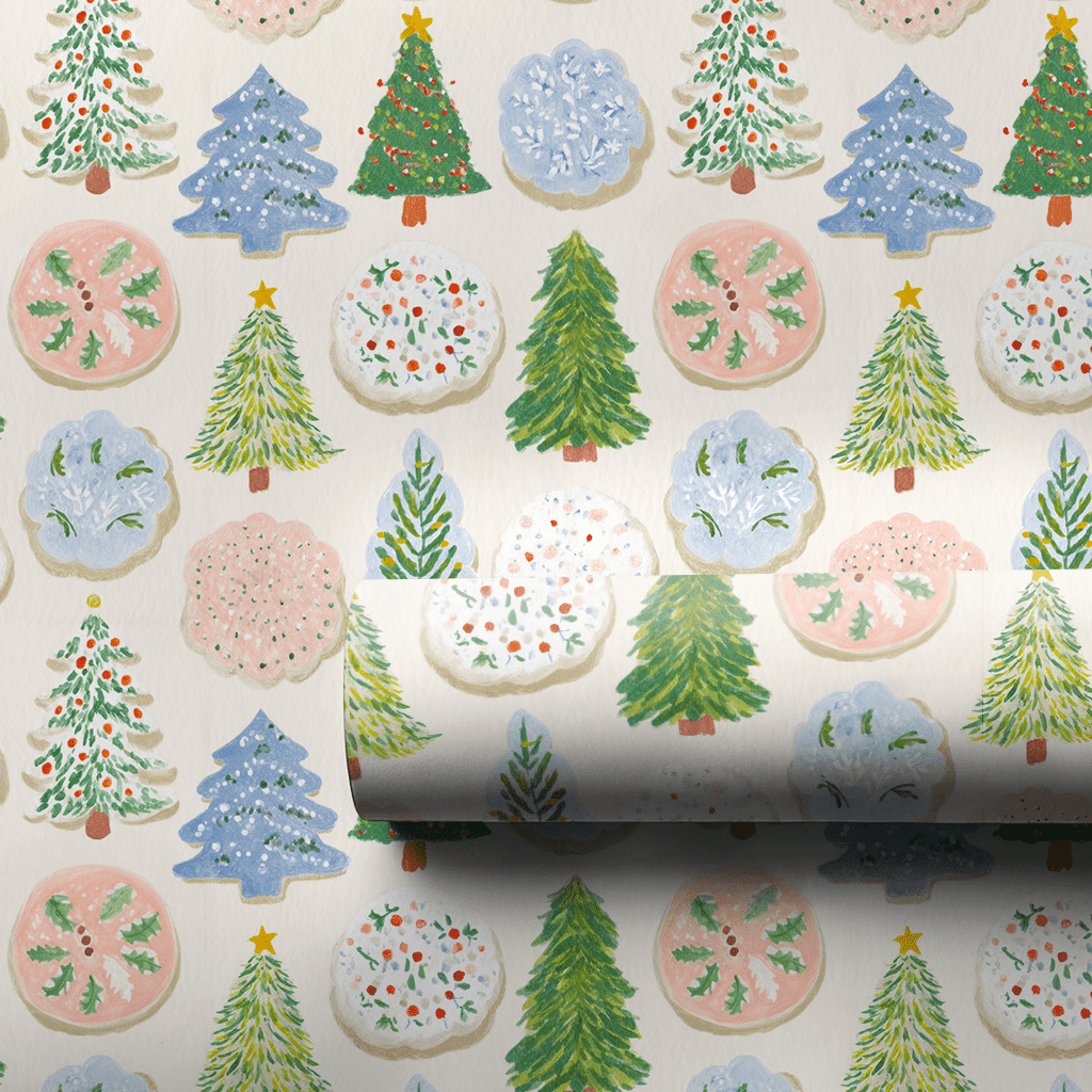Christmas Cookie Scatter - Wrapping Paper - Aspen & Arlo