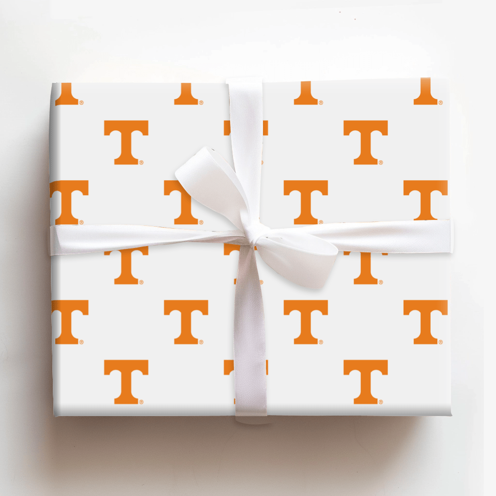 Big Orange T - Wrapping Paper - Aspen & Arlo