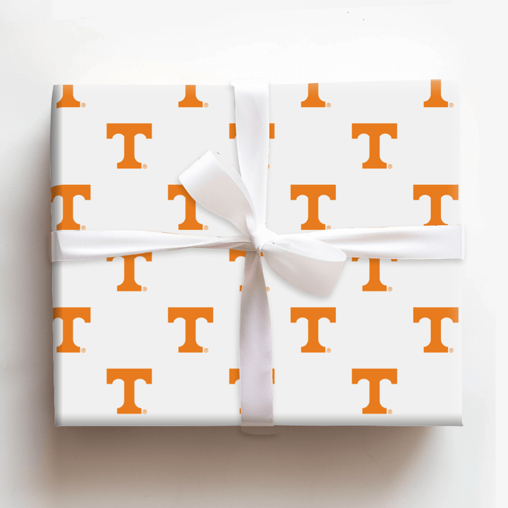 Big Orange T - Wrapping Paper - Aspen & Arlo