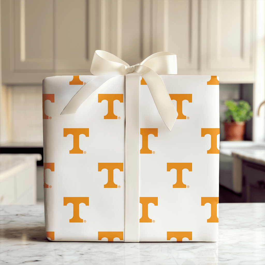Big Orange T - Wrapping Paper - Aspen & Arlo