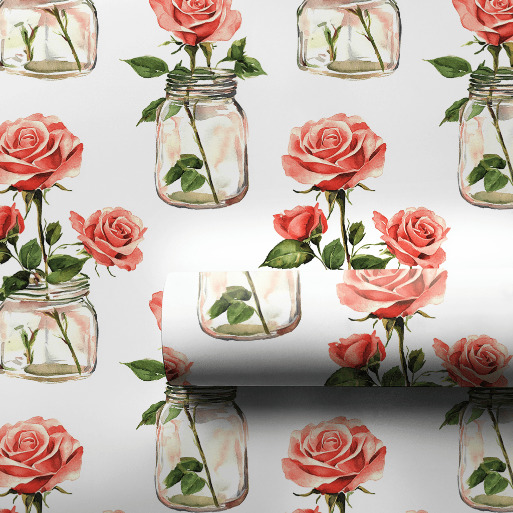 Rosy Celebrations - Wrapping Paper - Aspen & Arlo