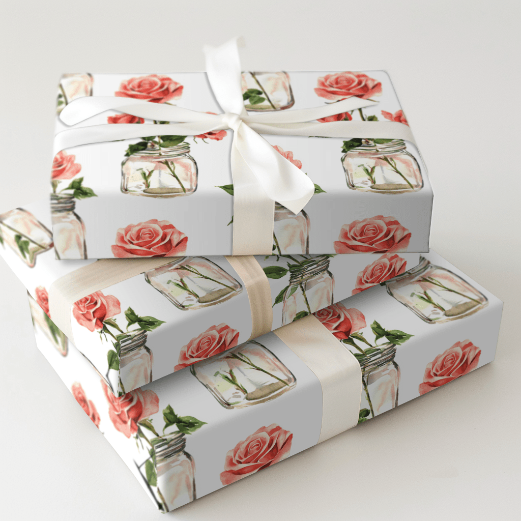 Rosy Celebrations - Wrapping Paper - Aspen & Arlo
