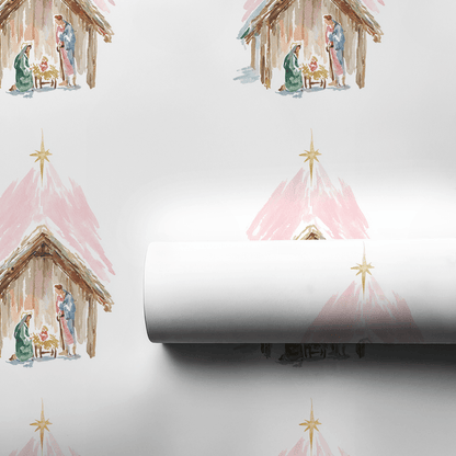 Christmas Nativity - Wrapping Paper - Aspen & Arlo