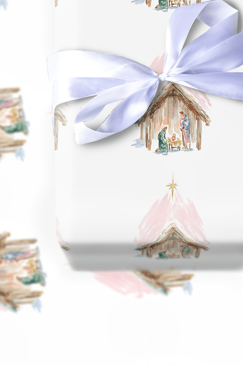 Christmas Nativity - Wrapping Paper - Aspen & Arlo