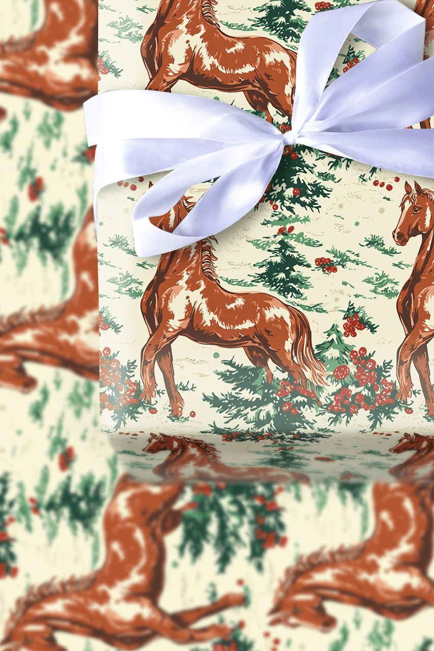 Stables to Sleighs - Wrapping Paper - Aspen & Arlo