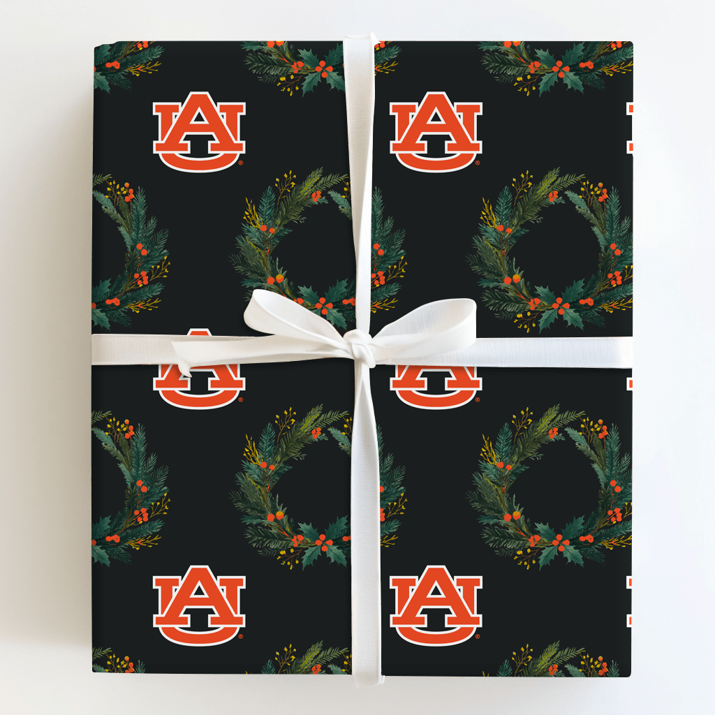 Auburn Wreath - Wrapping Paper - Aspen & Arlo