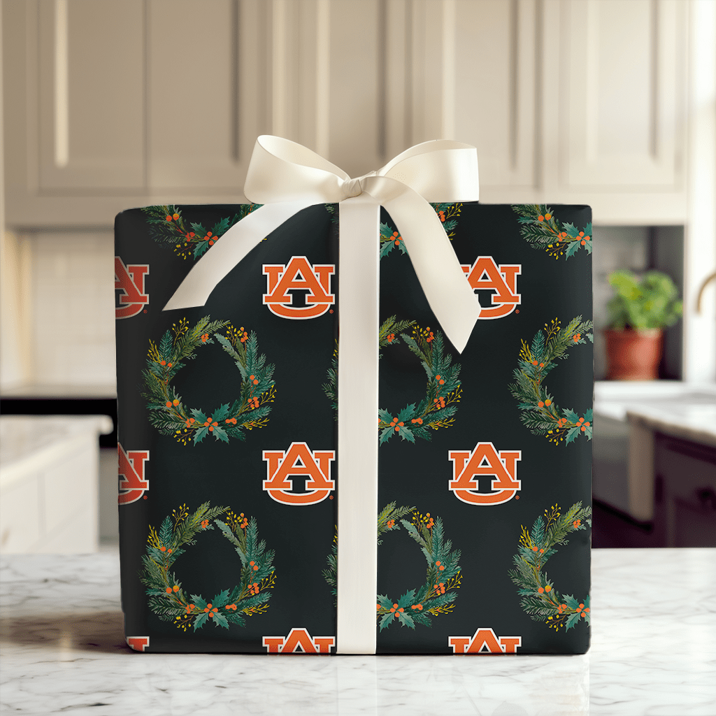 Auburn Wreath - Wrapping Paper - Aspen & Arlo