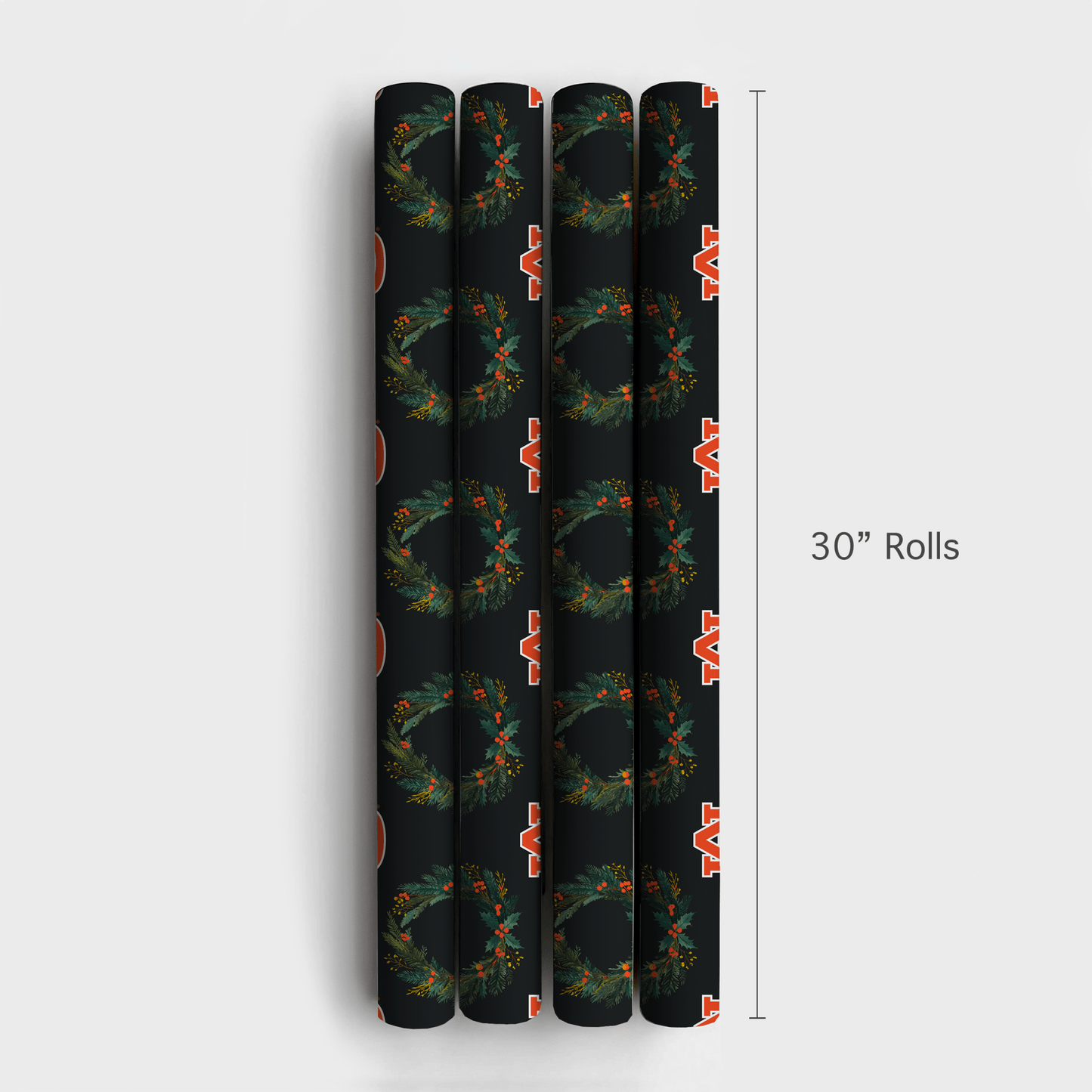 Auburn Wreath - Wrapping Paper - Aspen & Arlo