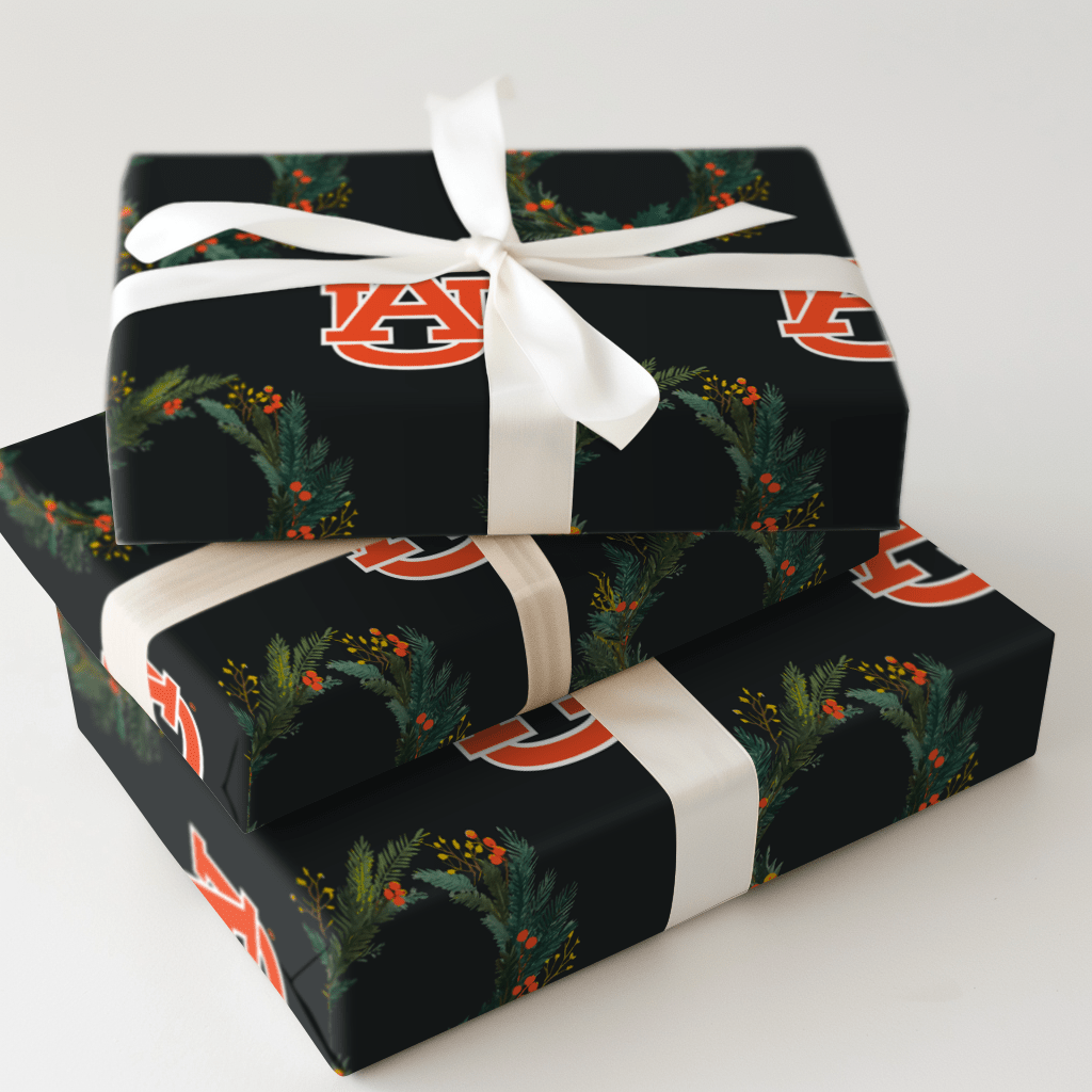 Auburn Wreath - Wrapping Paper - Aspen & Arlo