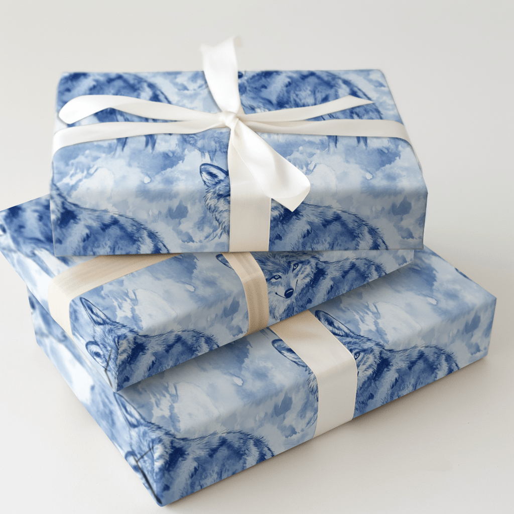 Wolf Sky - Wrapping Paper - Aspen & Arlo