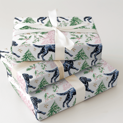 Lucy's Pink Snow Day - Wrapping Paper - Aspen & Arlo