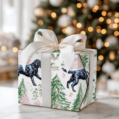 Lucy's Pink Snow Day - Wrapping Paper - Aspen & Arlo