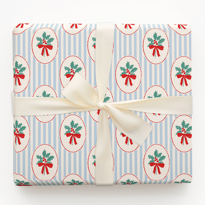 Mistletoe Stripes - Wrapping Paper - Aspen & Arlo