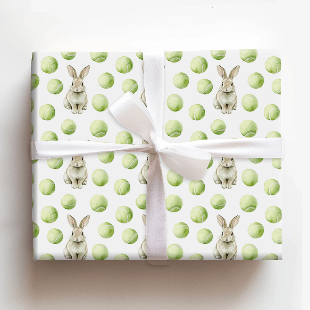 Tennis Hoptitude - Wrapping Paper - Aspen & Arlo