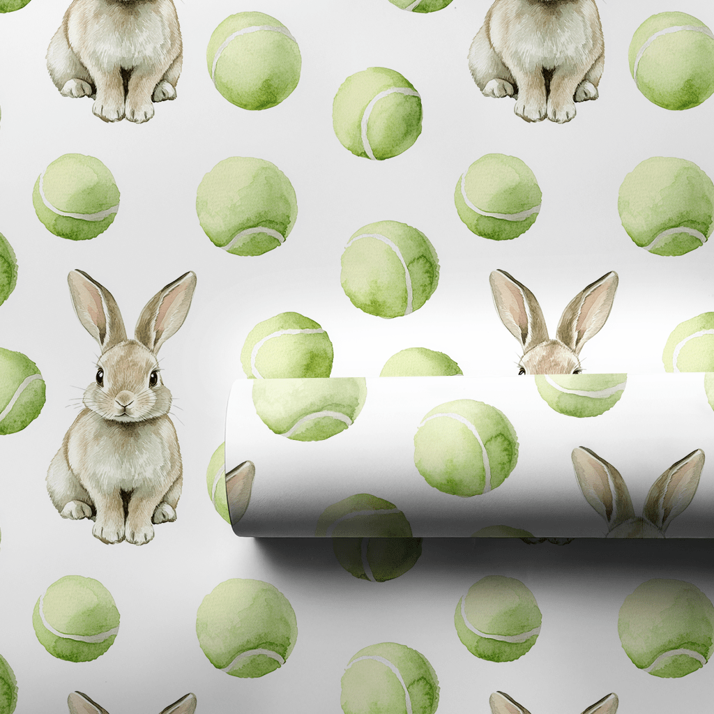 Tennis Hoptitude - Wrapping Paper - Aspen & Arlo