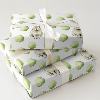 Tennis Hoptitude - Wrapping Paper - Aspen & Arlo