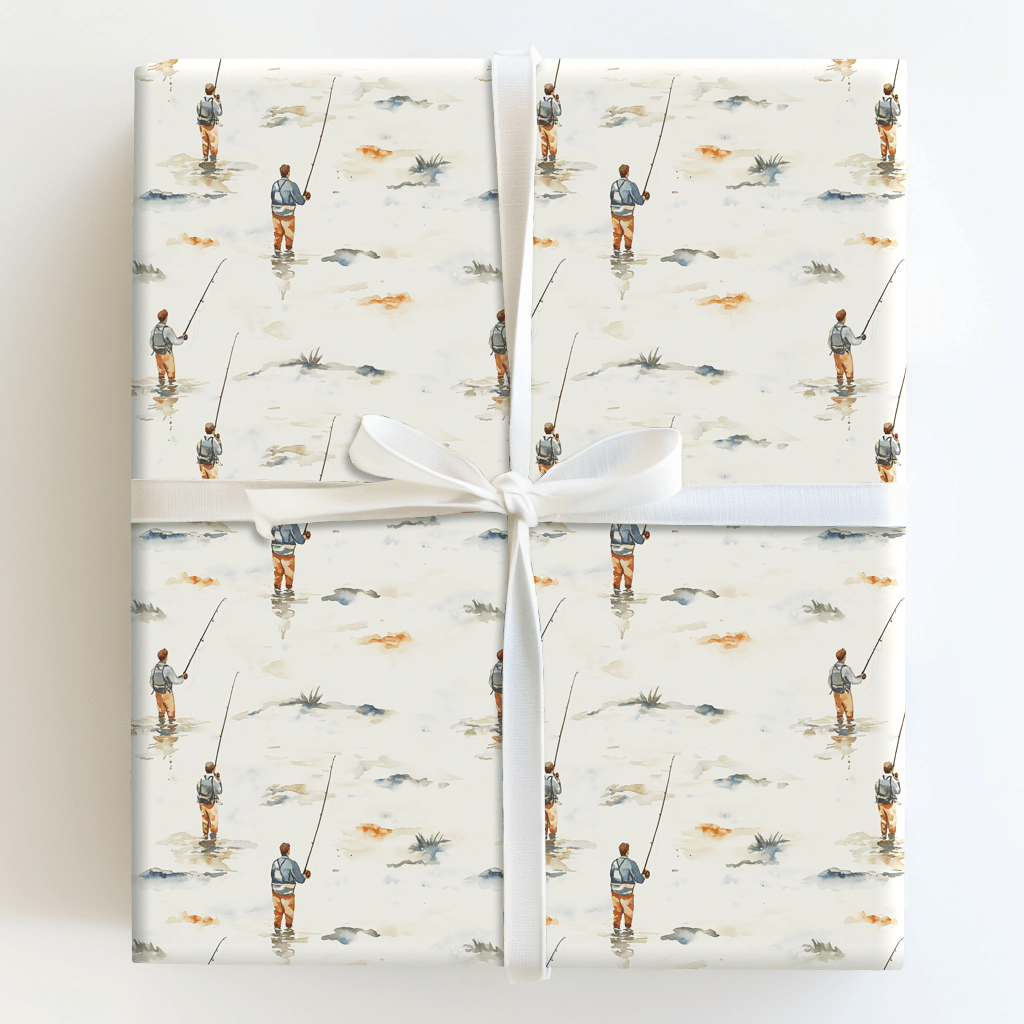 Best Dad By a Stream - Wrapping Paper - Aspen & Arlo