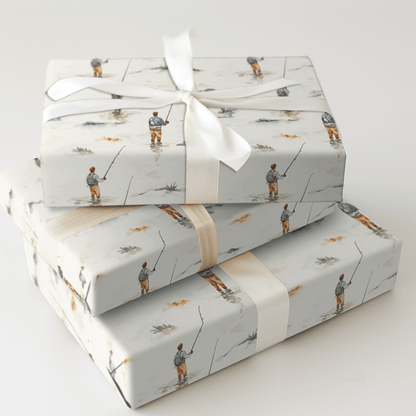 Best Dad By a Stream - Wrapping Paper - Aspen & Arlo