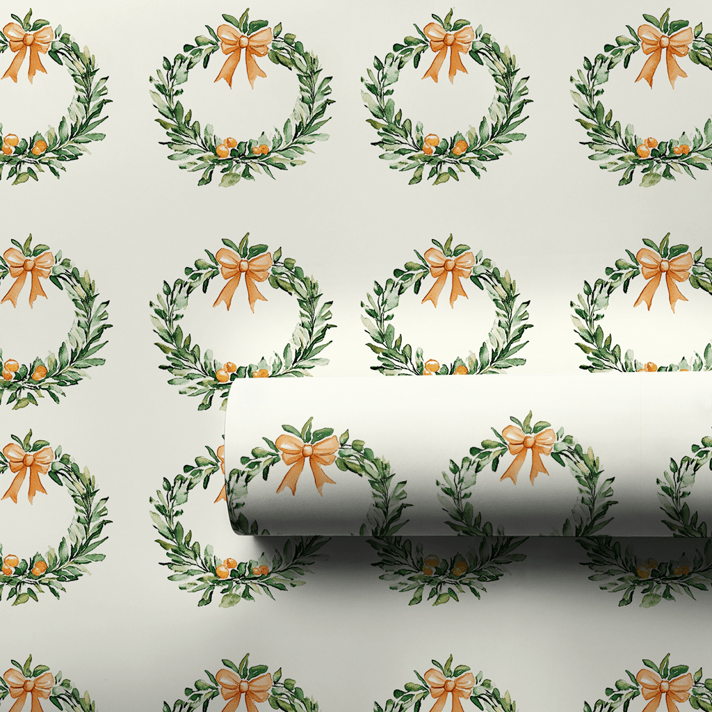 Merry Orange - Wrapping Paper - Aspen & Arlo