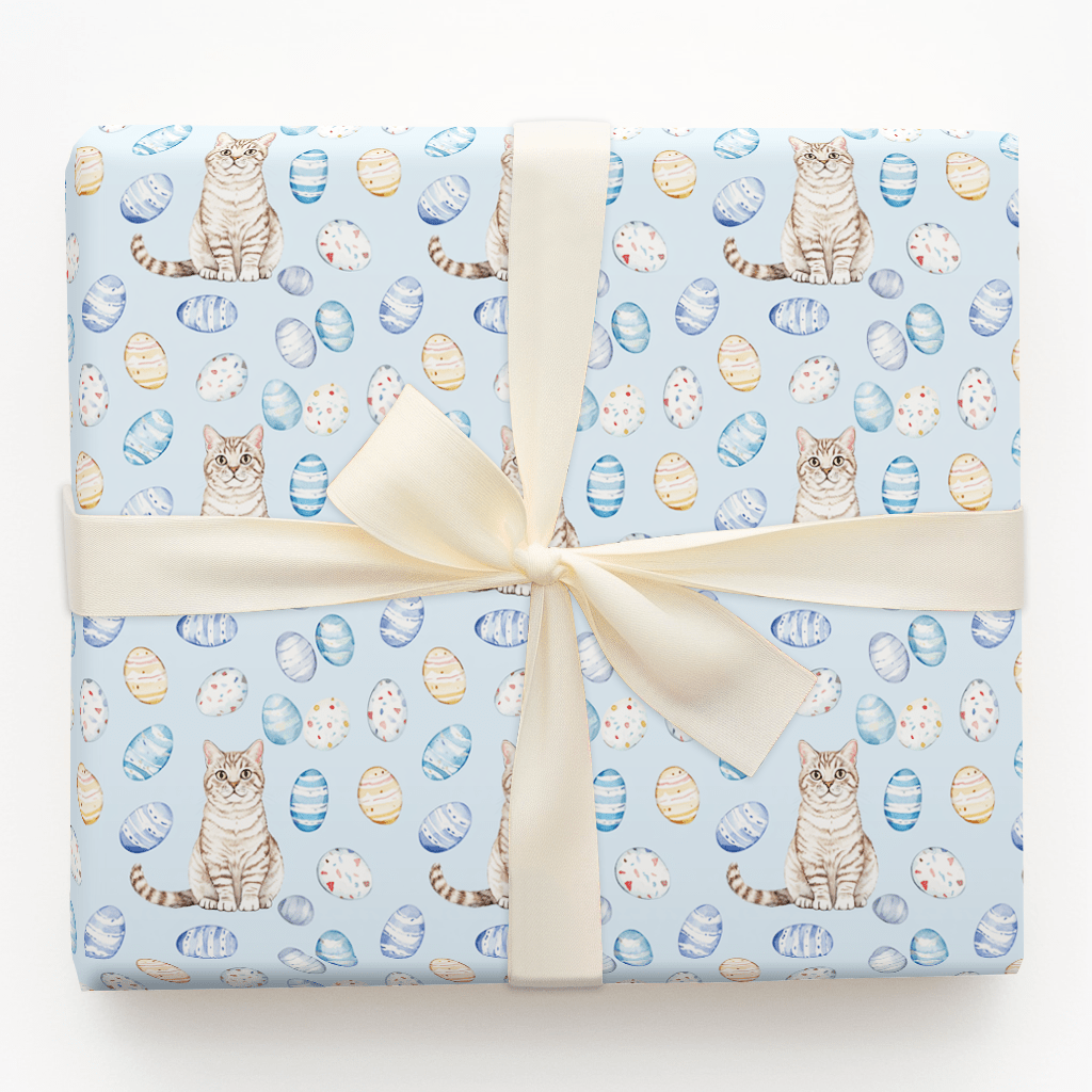 Easter Eggs with the British Shorthair - Wrapping Paper - Aspen & Arlo
