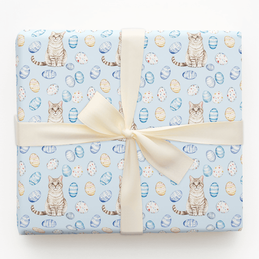 Easter Eggs with the British Shorthair - Wrapping Paper - Aspen & Arlo