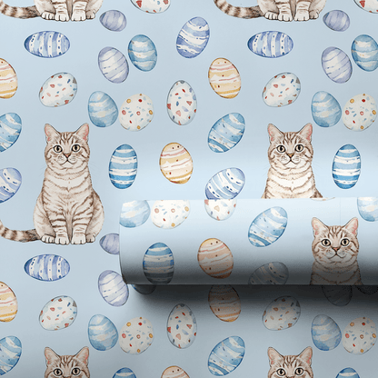 Easter Eggs with the British Shorthair - Wrapping Paper - Aspen & Arlo