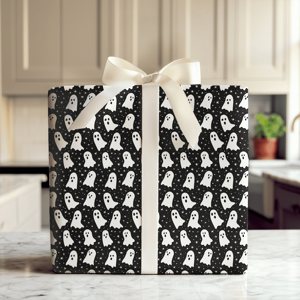 Friendly Ghosts - Wrapping Paper - Aspen & Arlo