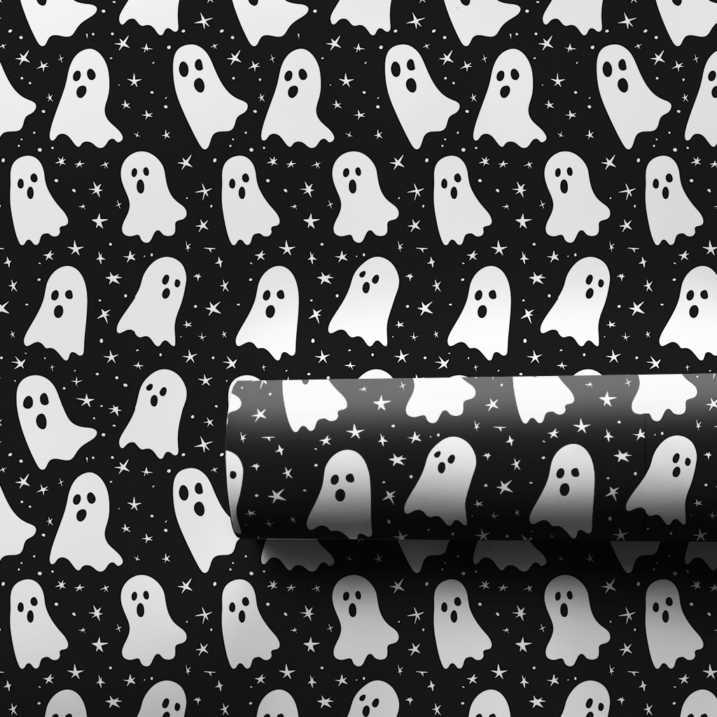Friendly Ghosts - Wrapping Paper - Aspen & Arlo