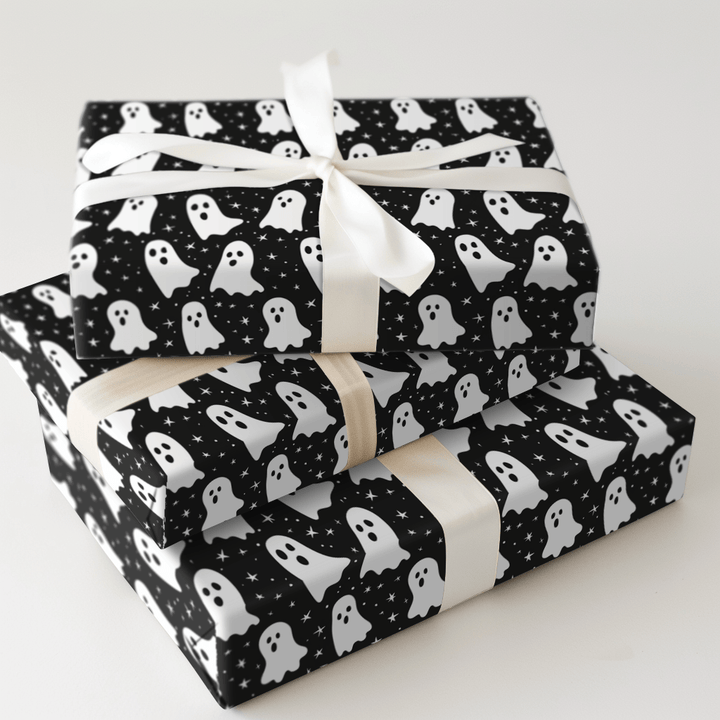 Friendly Ghosts - Wrapping Paper - Aspen & Arlo