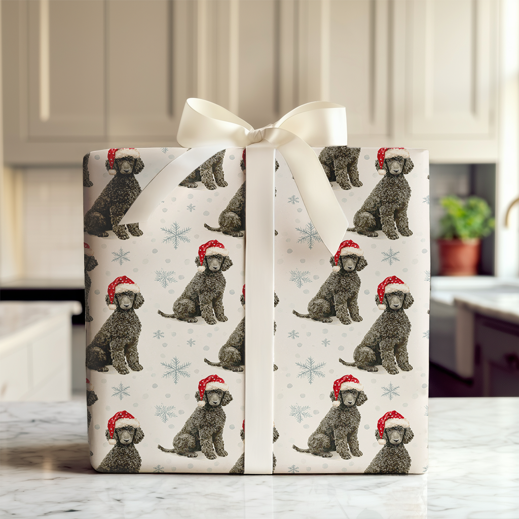 Black Poodle Claus