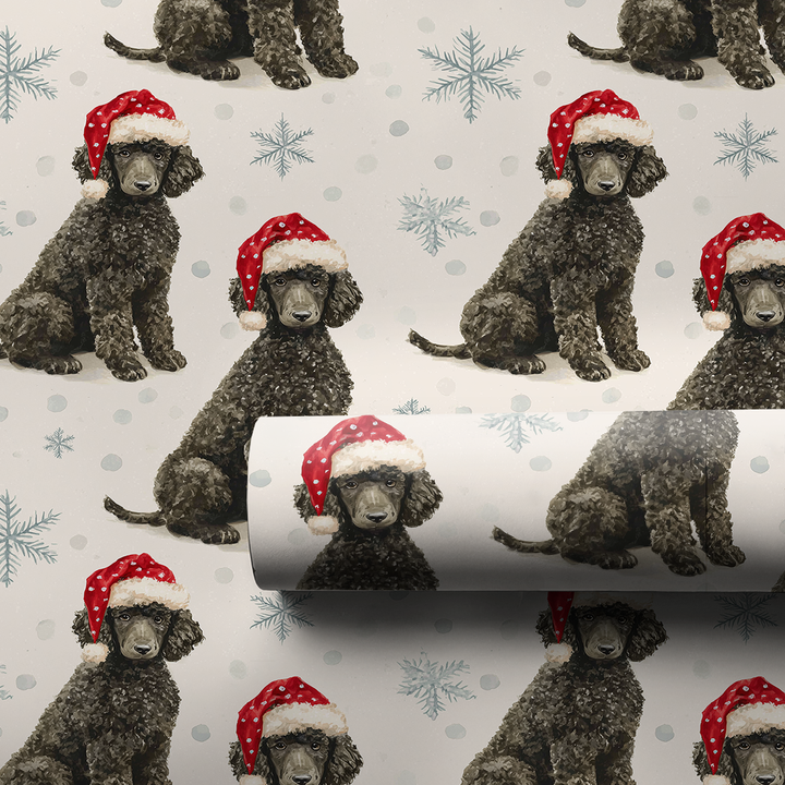 Black Poodle Claus