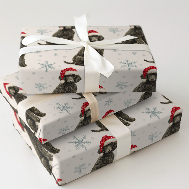 Black Poodle Claus