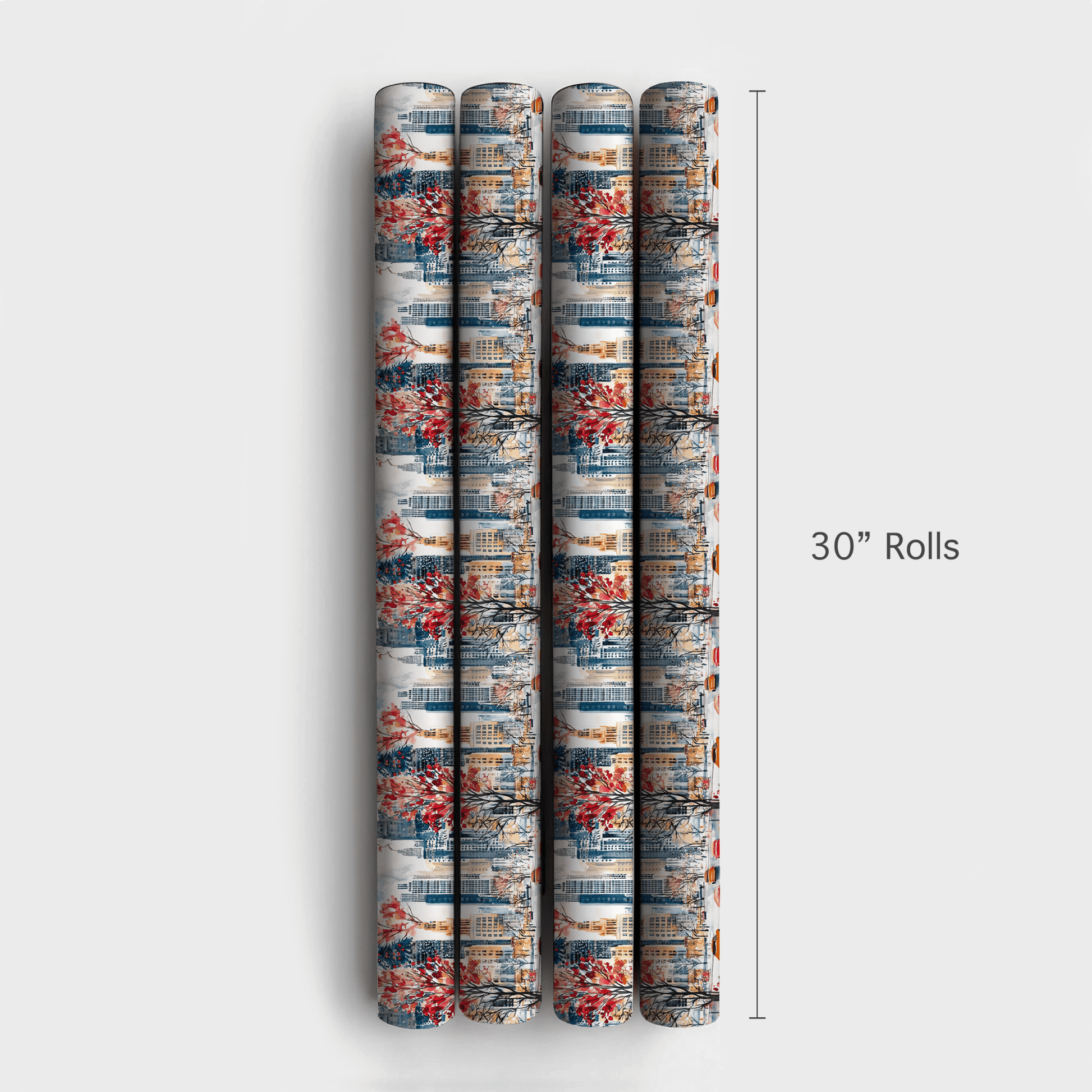 Santa's Windy City - Wrapping Paper - Aspen & Arlo