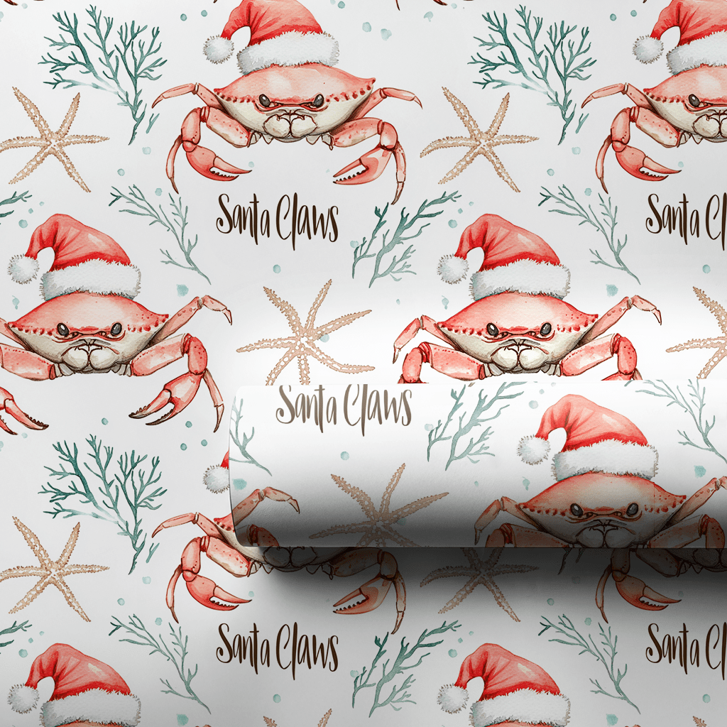 Santa Claws - Wrapping Paper - Aspen & Arlo