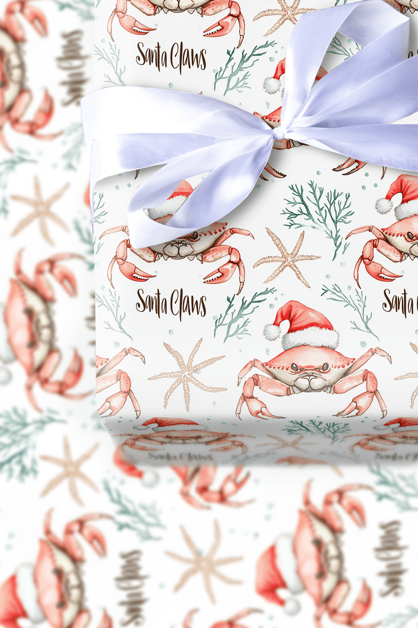 Santa Claws - Wrapping Paper - Aspen & Arlo