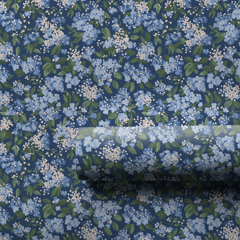 Navy in Bloom - Wrapping Paper - Aspen & Arlo