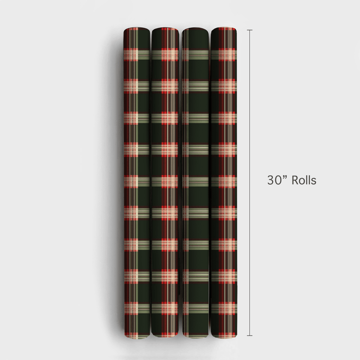 Evergreen Plaid - Wrapping Paper - Aspen & Arlo