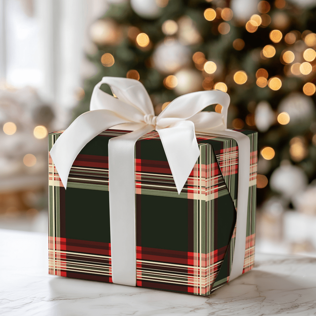 Evergreen Plaid - Wrapping Paper - Aspen & Arlo