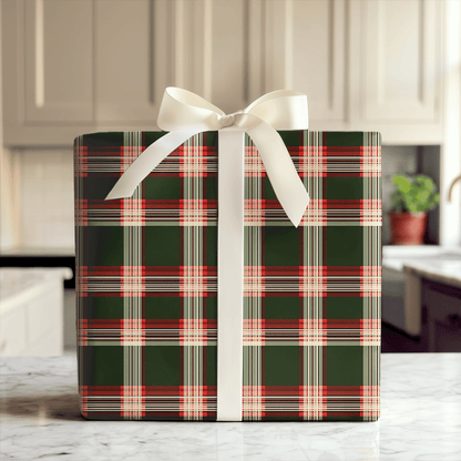 Evergreen Plaid - Wrapping Paper - Aspen & Arlo