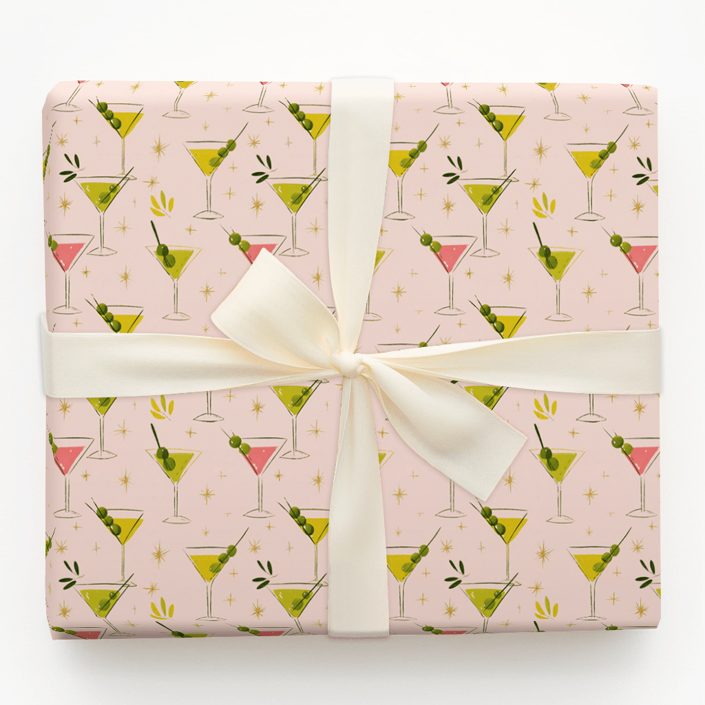 Mistletoe Martini - Wrapping Paper - Aspen & Arlo