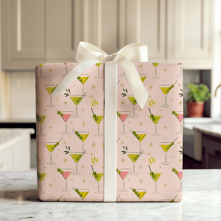 Mistletoe Martini - Wrapping Paper - Aspen & Arlo