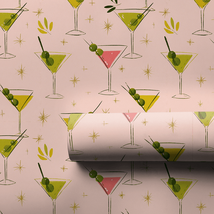 Mistletoe Martini - Wrapping Paper - Aspen & Arlo