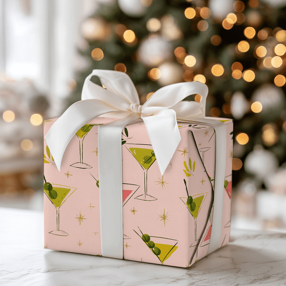 Mistletoe Martini - Wrapping Paper - Aspen & Arlo