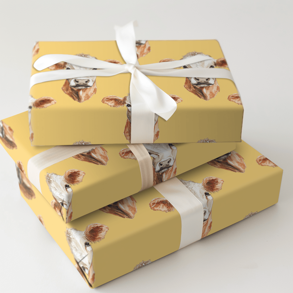 Moo La La - Wrapping Paper - Aspen & Arlo