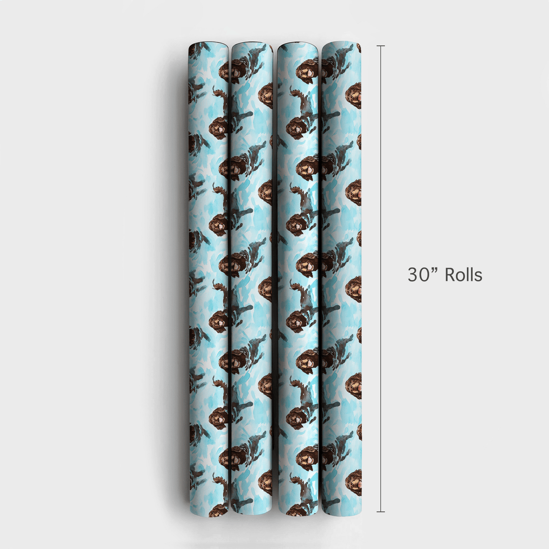 Pool Day with the Boykin Spaniels - Wrapping Paper - Aspen & Arlo