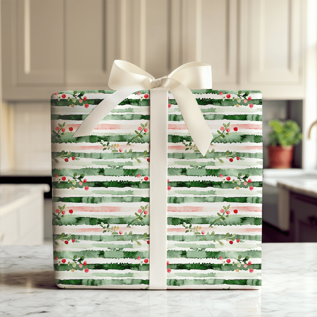Seasonal Stripe - Wrapping Paper - Aspen & Arlo
